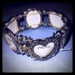 ✅ *Select jewelry: 5 for $25*  Silver Toned Photo Bracelet